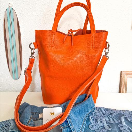 Bolso Mini Shopper Naranja
