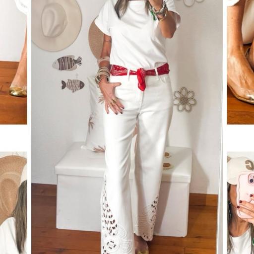 Vaquero Jeans Wide Leg blanco [2]