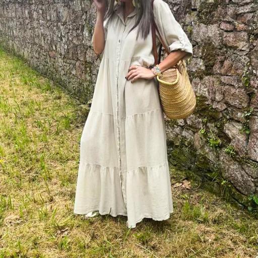 Vestido Kaftán SALLIE beige [2]