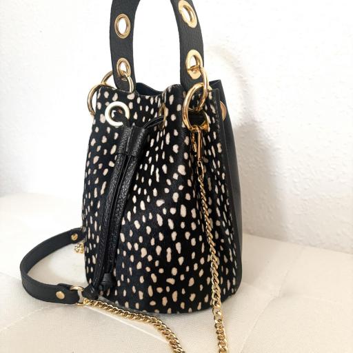 Bolso bombonera PIEL