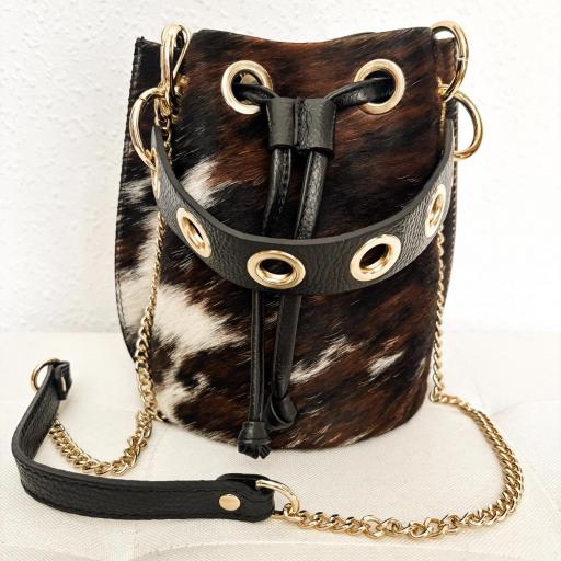 Bolso bombonera PIEL