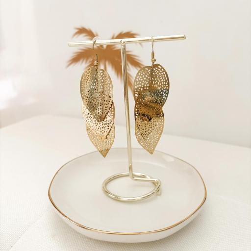 Pendientes Tres Hojas