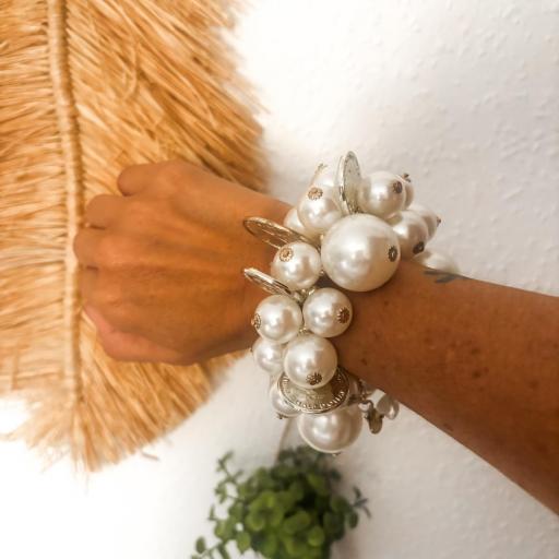 Pulsera perlas y monedas PERLA [3]