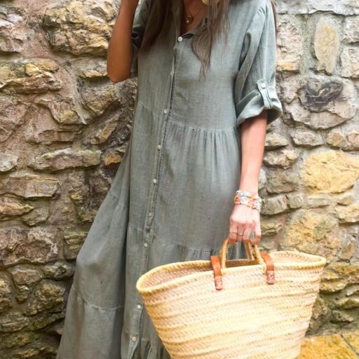Vestido Kaftán SALLIE caqui [2]