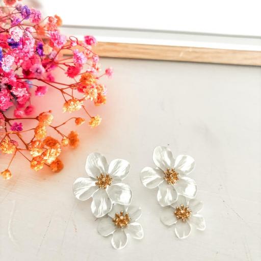 Pendientes Doble Flor [5]