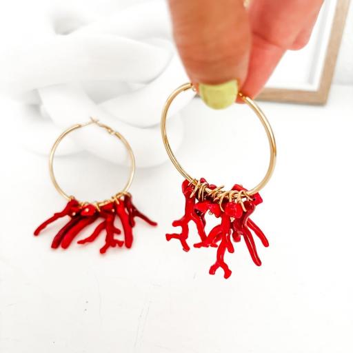 Pendientes CORALES [3]