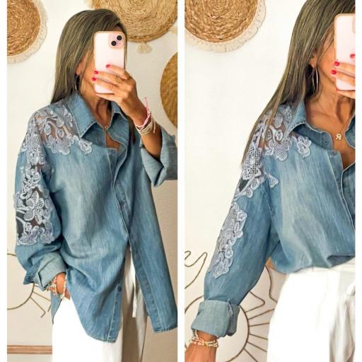 Camisa Vaquera con Bordados [3]