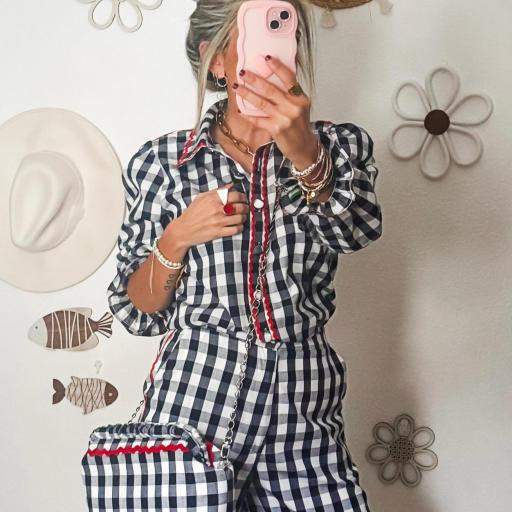 Conjunto VICHY Blusa y Pantalón