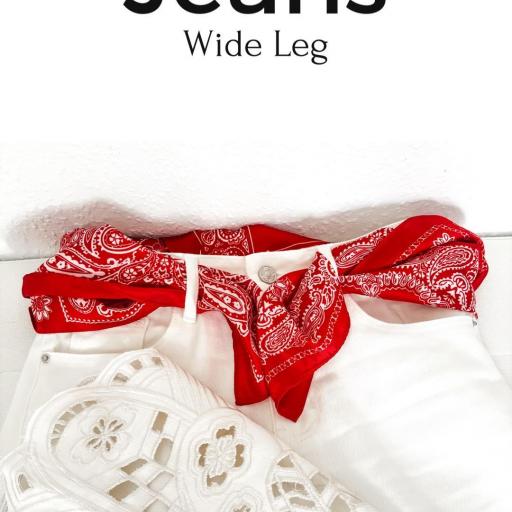 Vaquero Jeans Wide Leg blanco [3]