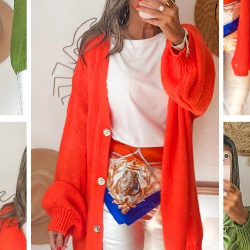 Pañuelo tonos naranja y azul [1]