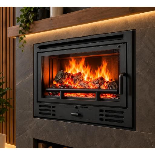 EDILKAMIN MOD.FIREBOX RIGA . CRISTAL FRONTAL [3]