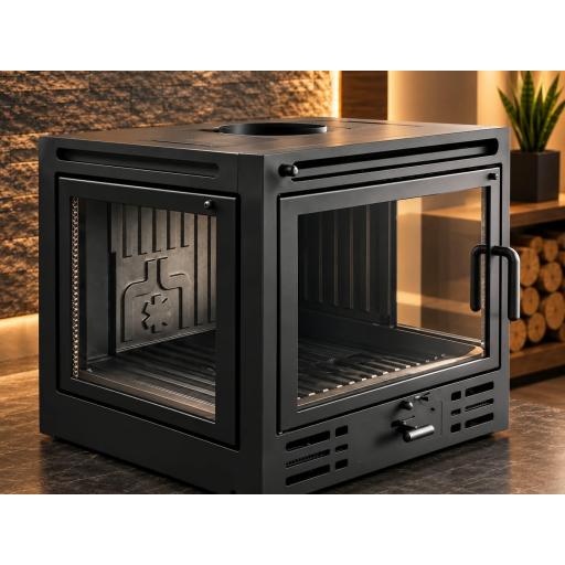 EDILKAMIN MOD.FIREBOX RIGA. CRISTAL IZQUIERDO