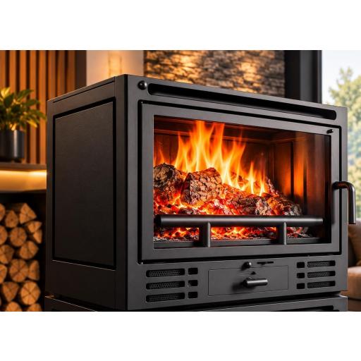 EDILKAMIN MOD.FIREBOX RIGA . CRISTAL FRONTAL [1]