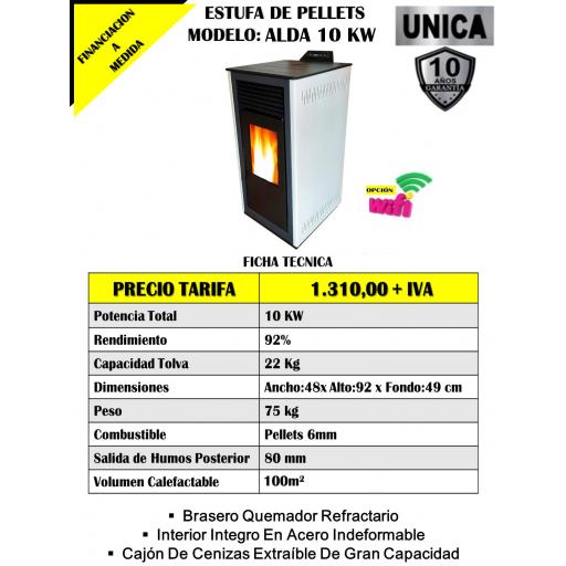 Estufa de pellets mod. ALDA 10 KW [3]