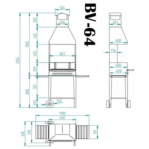 Barbacoa de Carbón  BV-62 / BV-64 [5]