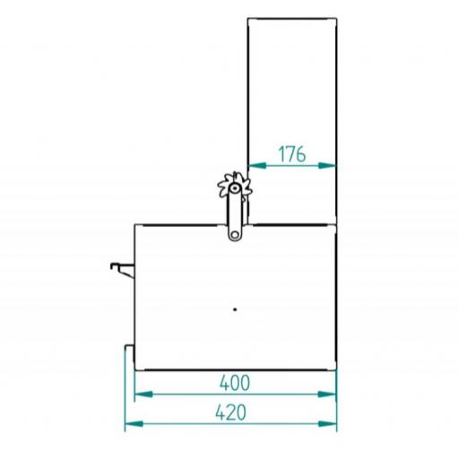 Barbacoa de Carbón y Leña 80cm - con elevador BVE-81 [1]