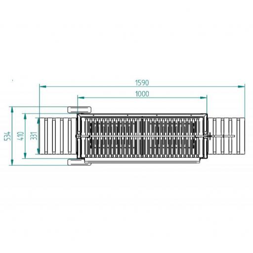 Barbacoa de Carbón y Leña 100cm - con elevador BVE-103 [1]