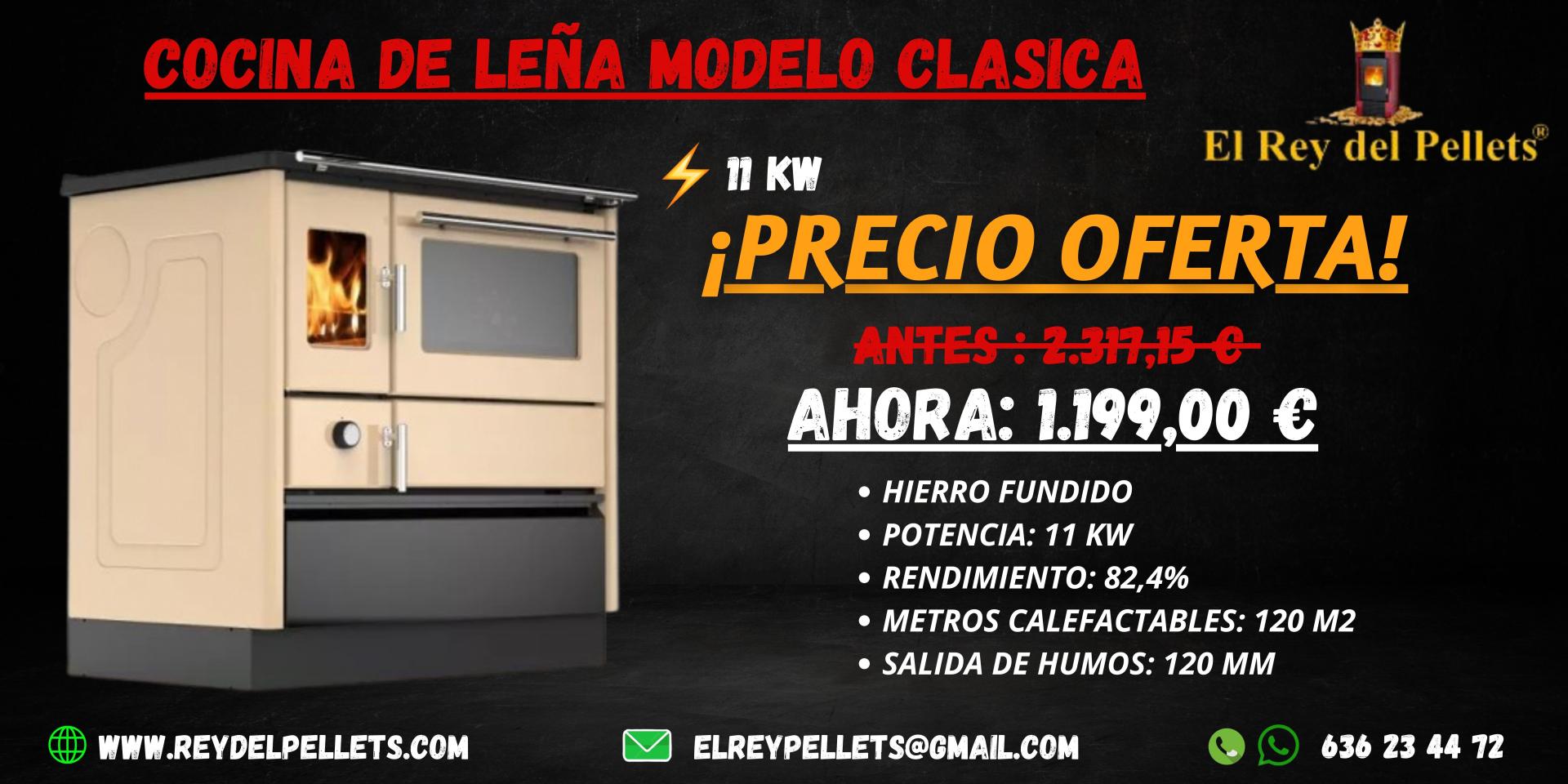 COCINA DE LEÑA MODELO CLASICA