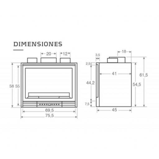 Insertable de leña modelo GV 700/800 [2]