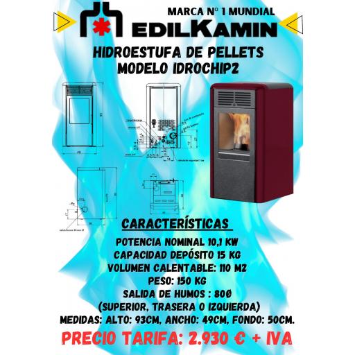 HIDROESTUFA DE PELLETS EDILKAMIN MODELO IDROCHIP2 [3]