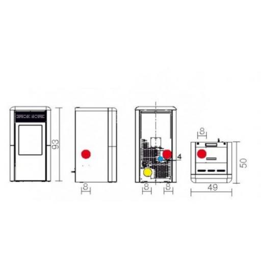 Estufa de Pellet EDILKAMIN Modelo POINT PLUS CANALIZABLE [1]