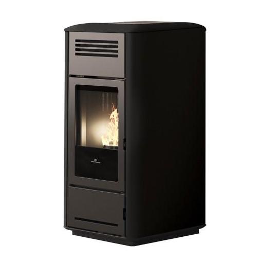 HIDROESTUFA EDILKAMIN DE PELLETS MODELO MILLA H12 KW UP ACERO/CERAMICA [3]