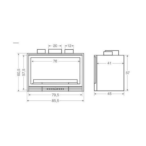 Insertable de leña modelo GV 700/800 [4]