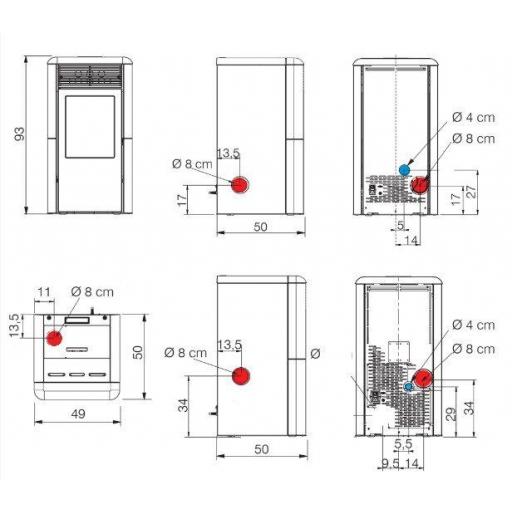 Estufa EDILKAMIN  de Pellets Modelo Point 2  [4]
