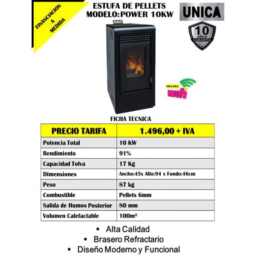 ESTUFA DE PELLETS MOD. POWER 10KW [2]