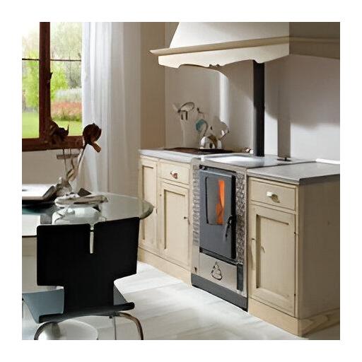 ESTUFA - COCINA  DE PELLETS - MODELO SAMANTHA INOX