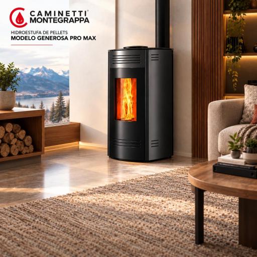 HIDROESTUFA DE PELLETS MOD. GENEROSA PRO MAX [0]
