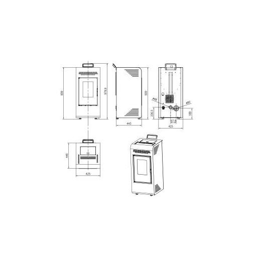 ESTUFA DE PELLETS - MODELO VEGA 10KW [4]