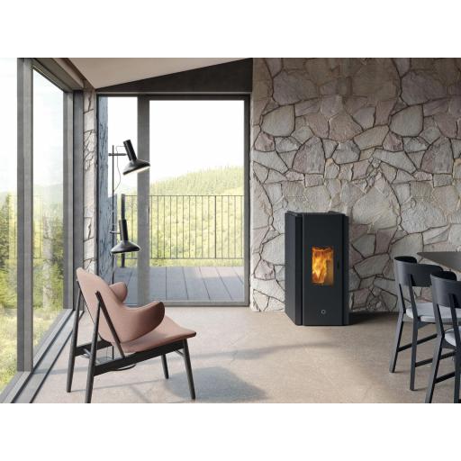 Estufa EDILKAMIN de Pellets ESTANCA Mod. ZONE80