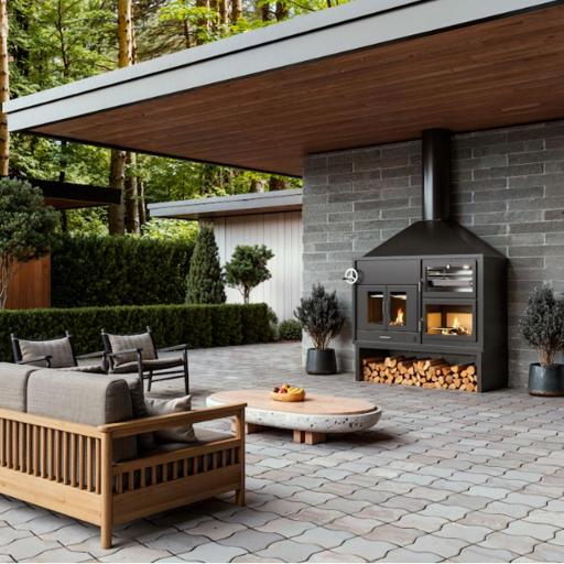 BARBACOA MODELO FUSION 200 EP CON SISTEMA DE ELEVACIÓN, PUERTAS Y HORNO [0]