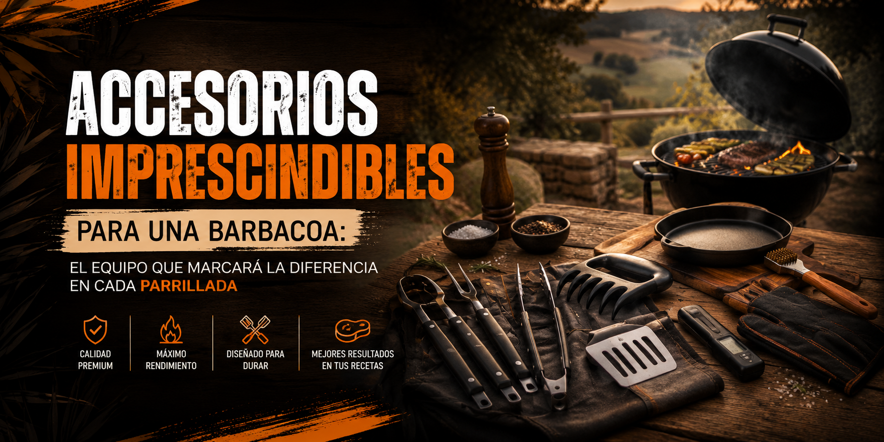 Accesorios imprescindibles para una barbacoa: el equipo que marcará la diferencia en cada parrillada