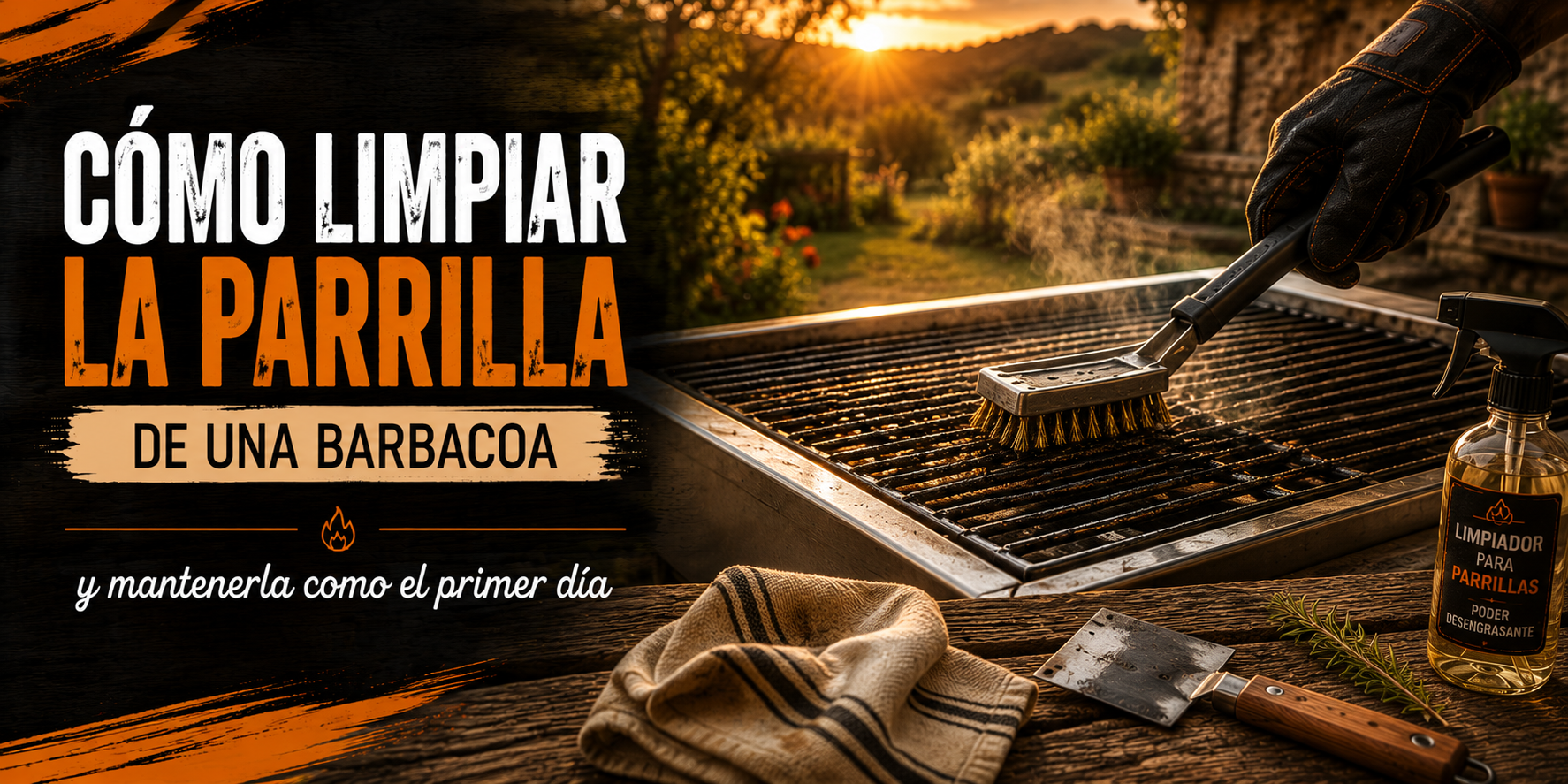 Cómo limpiar la parrilla de una barbacoa correctamente y mantenerla como el primer día