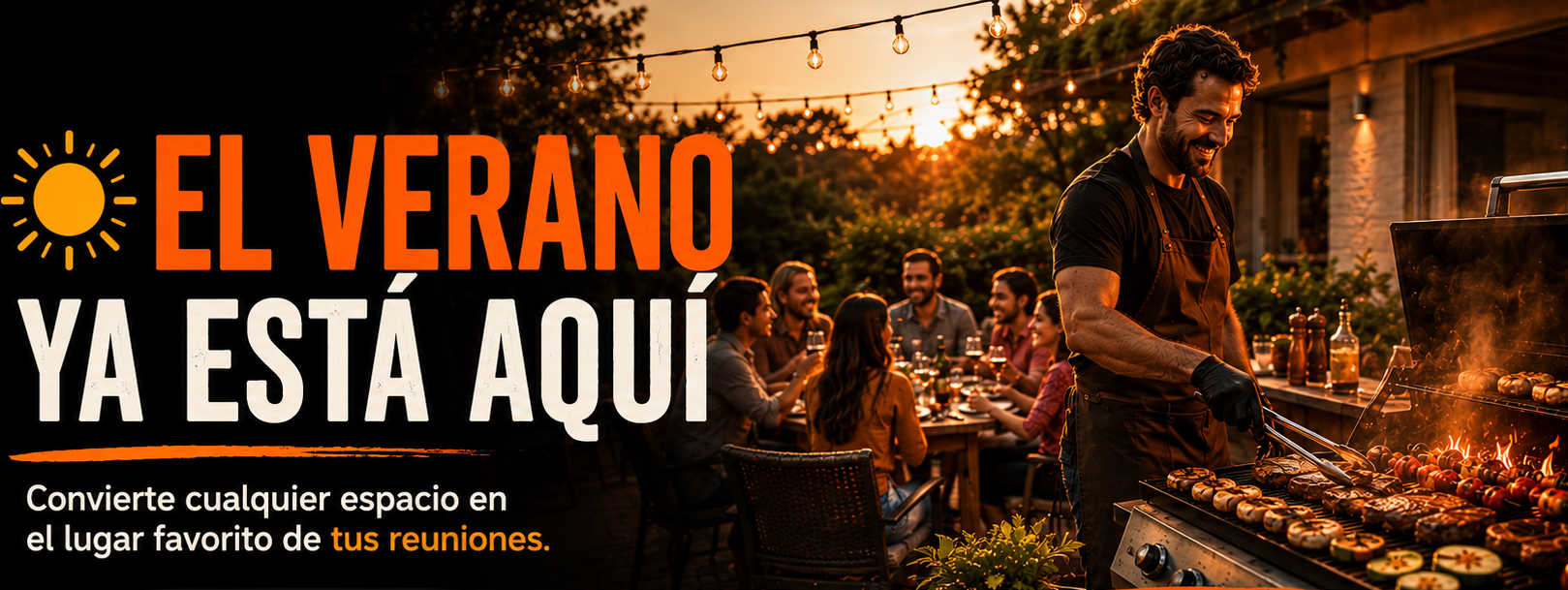 El verano ya está aquí: convierte cualquier espacio en el escenario perfecto para compartir alrededor de una barbacoa