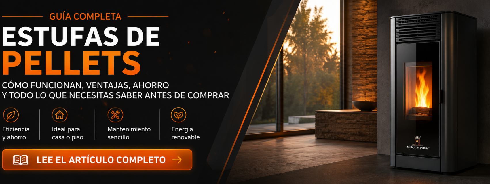 Estufas de pellets: cómo funcionan, ventajas, ahorro y todo lo que necesitas saber antes de comprar