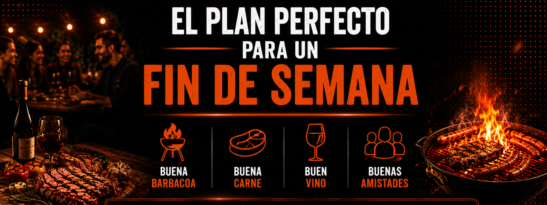 Cómo organizar una barbacoa perfecta: carne, vino, amigos y el mejor plan para el fin de semana