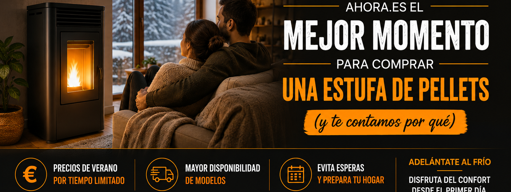 Ahora es el mejor momento para comprar una estufa de pellets (y te contamos por qué)
