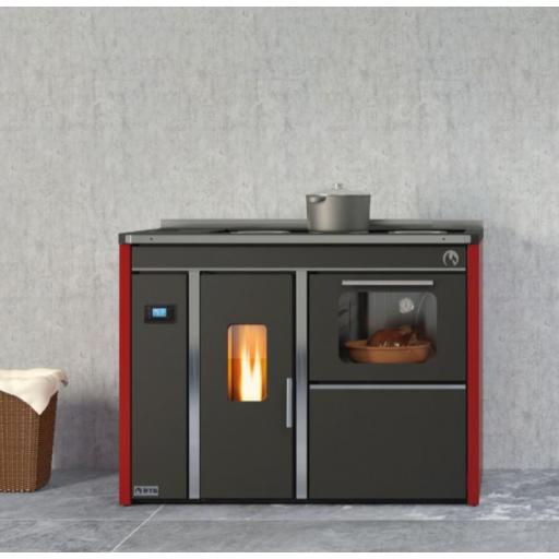 Hidro cocina de Pellets con Horno y Vitrocerámica 22 kw [4]