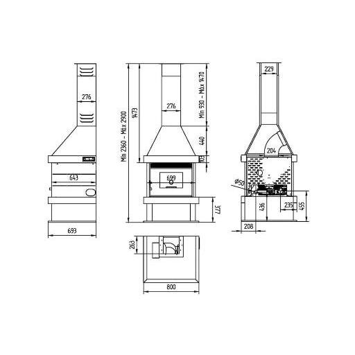 Chimenea Pellets Modelo CP-170 K [1]