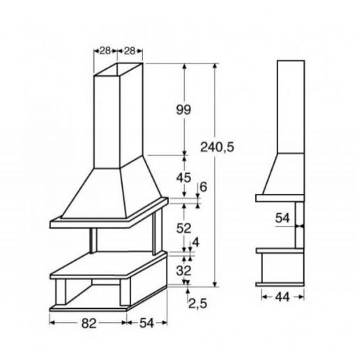 Chimenea de Leña Salgueda Modelo DANA 12 KW [4]