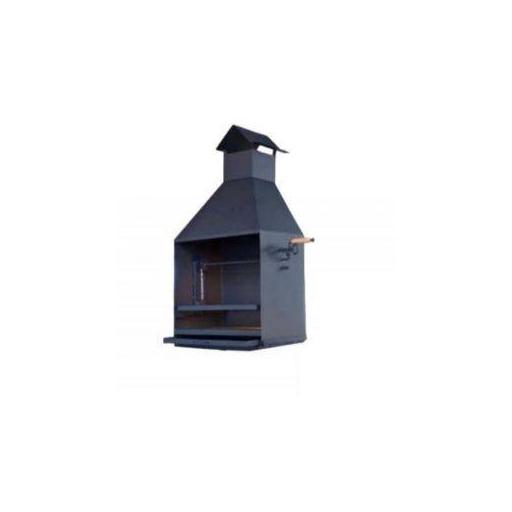 CAJÓN BARBACOA DE LEÑA CON CAMPANA Y PARRILLA ELEVACIÓN DE BARROTE [0]