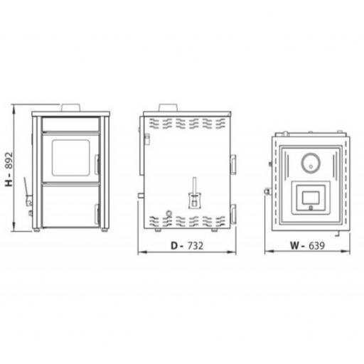 Hidro estufa de Leña Modelo HAMMAM 34 kw [2]