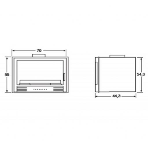 Insertable de leña modelo 700-H [2]