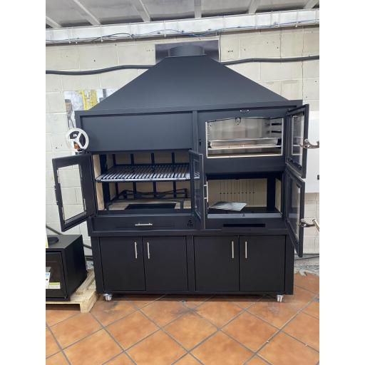 BARBACOA MODELO FUSION 200 EP CON SISTEMA DE ELEVACIÓN, PUERTAS Y HORNO [3]