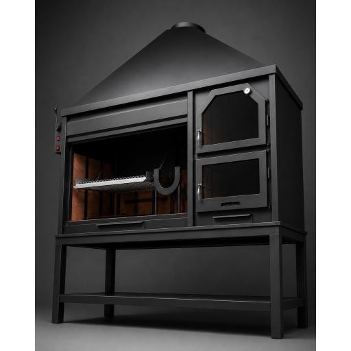 BARBACOA MOD. GENEROSA DE LADRILLO REFRACTARIOS Y HORNO ENVOLVENTE [3]