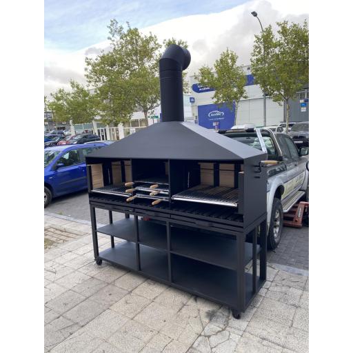 BARBACOA CAMPANA Y ELEVACIÓN MODELO C-2000 LADRILLOS REFRACTARIOS [2]