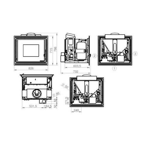 INSERTABLE DE PELLETS HIDRO - MODELO HIDRO 20 [3]